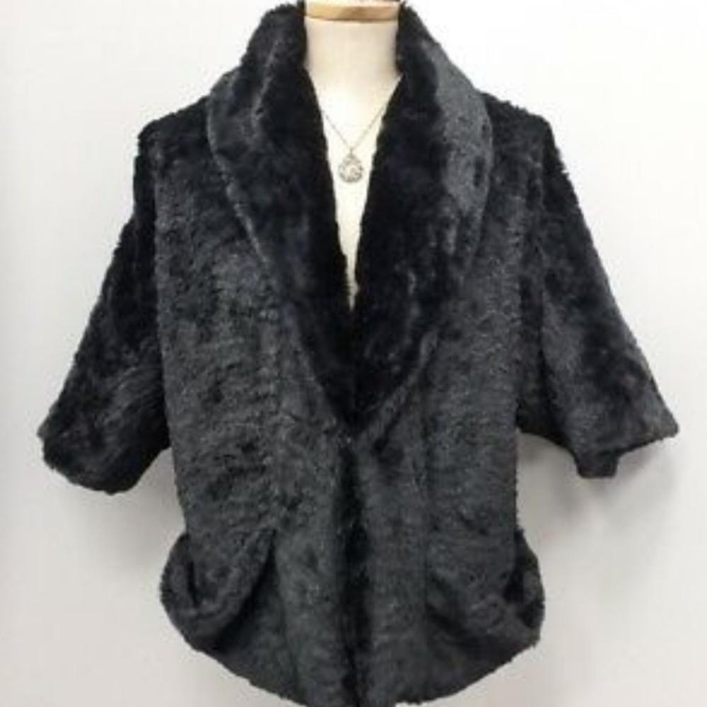 Jolt Black Faux Fur Jacket